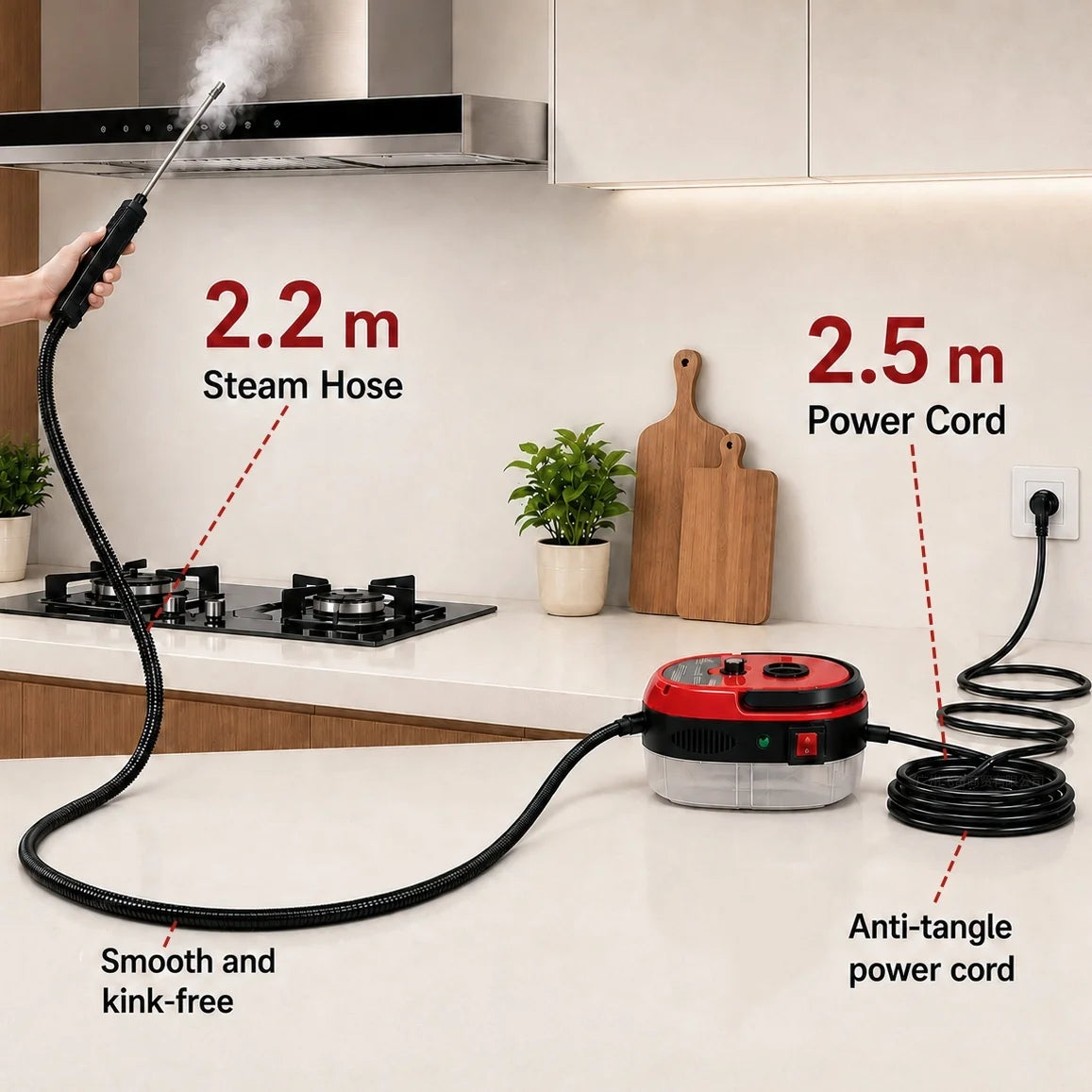 High-Pressure Handheld Steam Cleaner – ProSteam X6